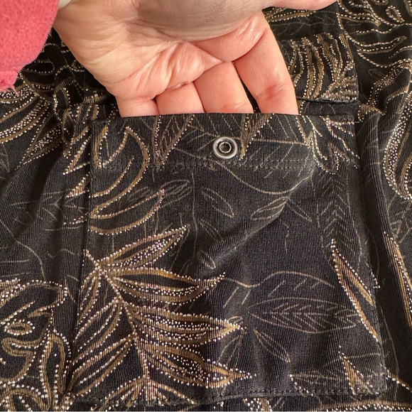 2pc Chico's Travelers Outfit Open Front Cardigan Patterned Crop Pants 3 XL 16 - Picture 8 of 15